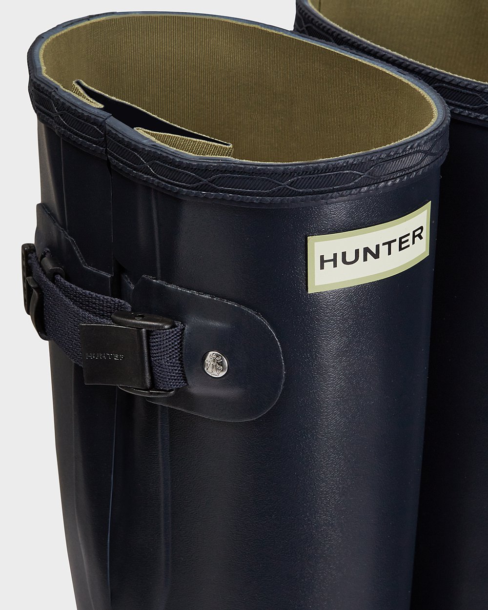 Hunter Norris Field Side Adjustable Tall Rain Boots - On Sale Womens Navy - TMREUP768